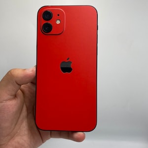 BOGO Skin for iPhone 17 17e 16 16e 15 14 Air/ Pro Max/ Plus/ Mini; Matte Red Phone wrap