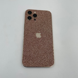 3D Peach Glitter iPhone 15 Pro/ Max Skin, iPhone 14, 14 pro/ Plus, iPhone 13, 12 Pro Max Skin, iPhone 11, XR; Phone Skin, iPhone Skin