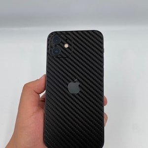 BOGO Carbon Fiber Black iPhone 15 Pro/ Max Skin, iPhone 14, 14 pro/ Plus, iPhone 13, 12 Pro Max Skin, iPhone 11, XR; Phone Skin, iPhone Skin