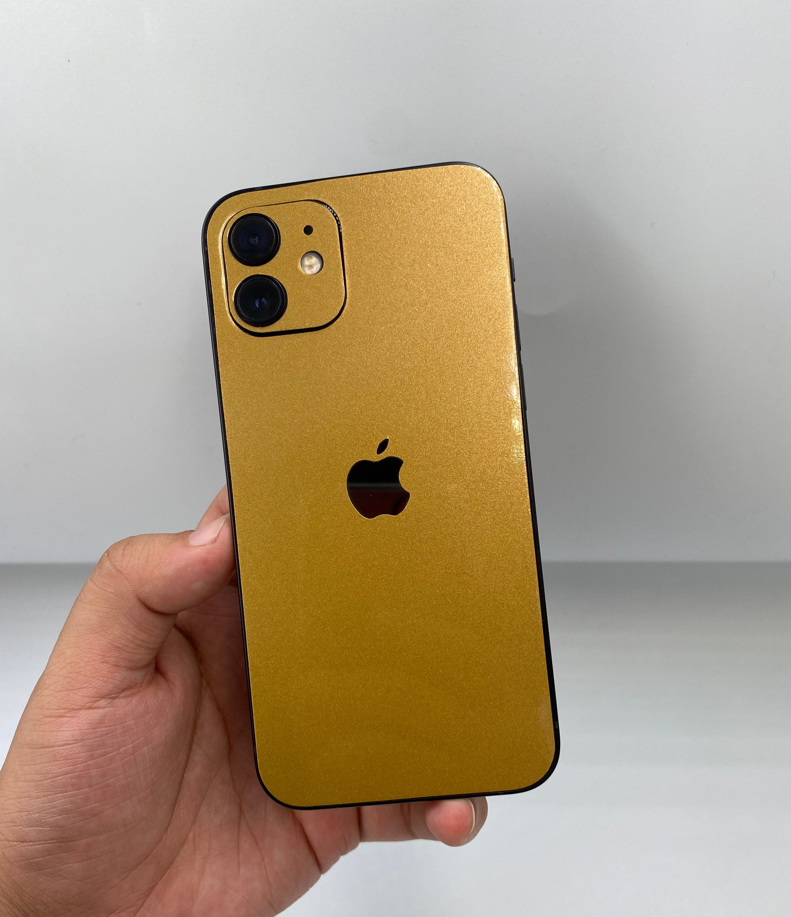Glossy Gold Metallic Iphone 13 Skin Iphone 12 Pro Max Skin Etsy