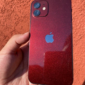 Glossy Red Black iPhone 16 Pro Max, 15 Pro, 14 Plus, 13 Pro, 13 Plus, 12/ Pro wrap, XR; Phone Skin, iPhone Skin, Pro Plus
