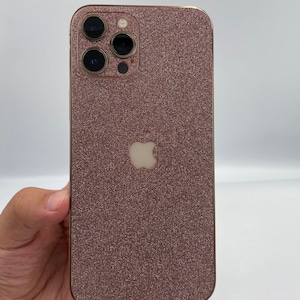 BOGO 3D Pink Glitter iPhone 15 Pro/ Max Skin, iPhone 14, 14 pro/ Plus, iPhone 13, 12 Pro Max Skin, iPhone 11, XR; Handyhülle, iPhone Hülle
