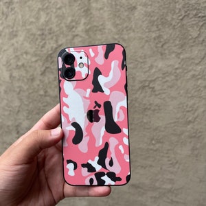 Pink Camo iPhone 15 Pro/ Max Skin, iPhone 14, 14 pro/ Plus, iPhone 13, 12 Pro Max Skin, iPhone 11, XR; Phone Skin, iPhone Skin
