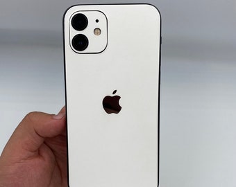 Matte White iPhone 15 Pro Max Skin, 15 Plus, iPhone 14, 14 pro/ Plus, iPhone 13, 12 Pro Max Skin, iPhone 11, XR; Phone Skin, iPhone Skin