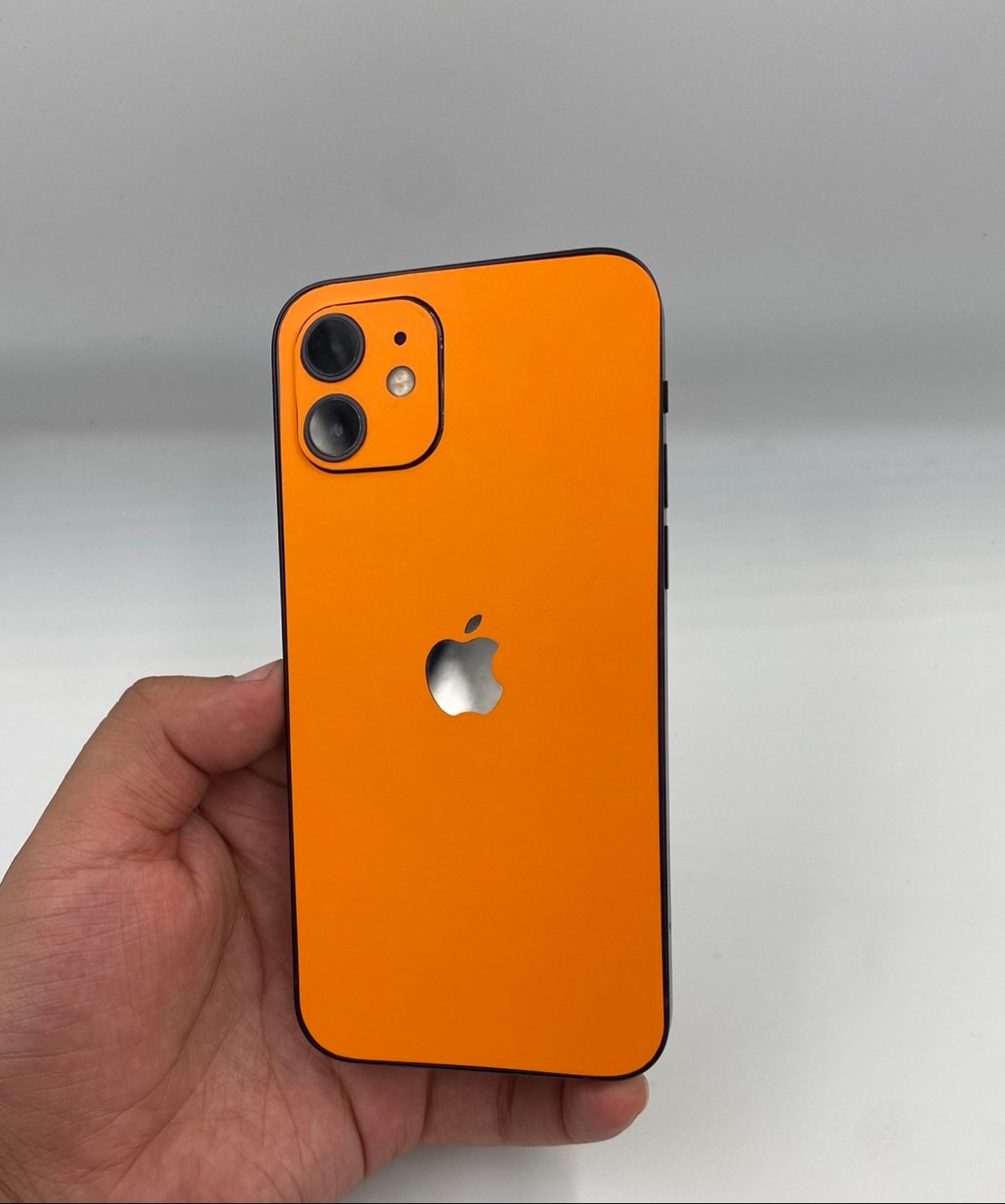 Matte Orange Iphone 12 Pro Max Skin Iphone 12 Pro Iphone 12 Etsy