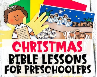 Christmas Bible Lessons for Preschool, Printable Nativity Crafts and Activities for Sunday School, Children&#39;s Church, Kids Ministry