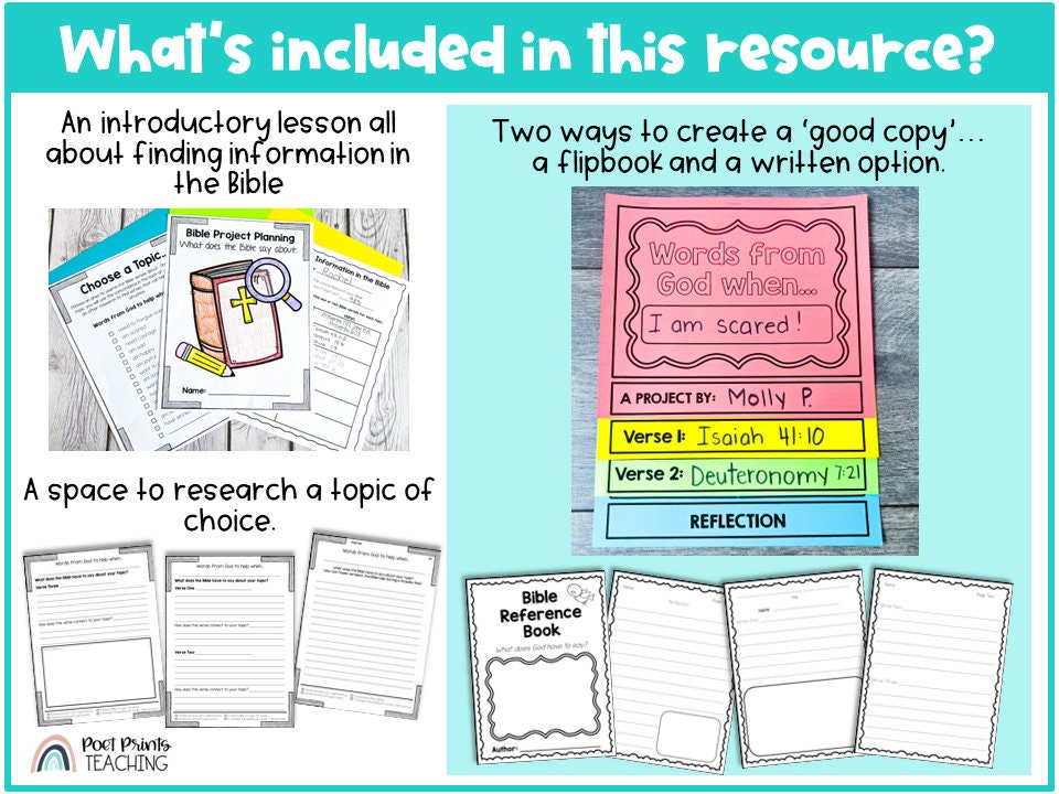 Printable Bible Project Topics in the Bible Sunday School - Etsy