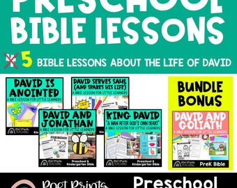 David the Shepherd King: Bible Lessons & Activities for Preschool and Kindergarten (PDF Download)