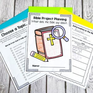 Printable Bible Project, Topics in the Bible, Sunday School Lessons ...