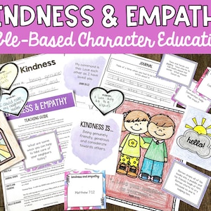 Kindness Bible Lessons for Kids, Bible Based Character Education Sunday School and Homeschool lessons for Kids, Children’s Church