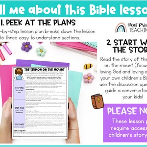 Sermon on the Mount, Jesus Teaches About Love, Printable Bible Craft ...
