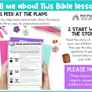 Jonah Preschool Bible Lesson, Printable Activities for Prek Sunday ...