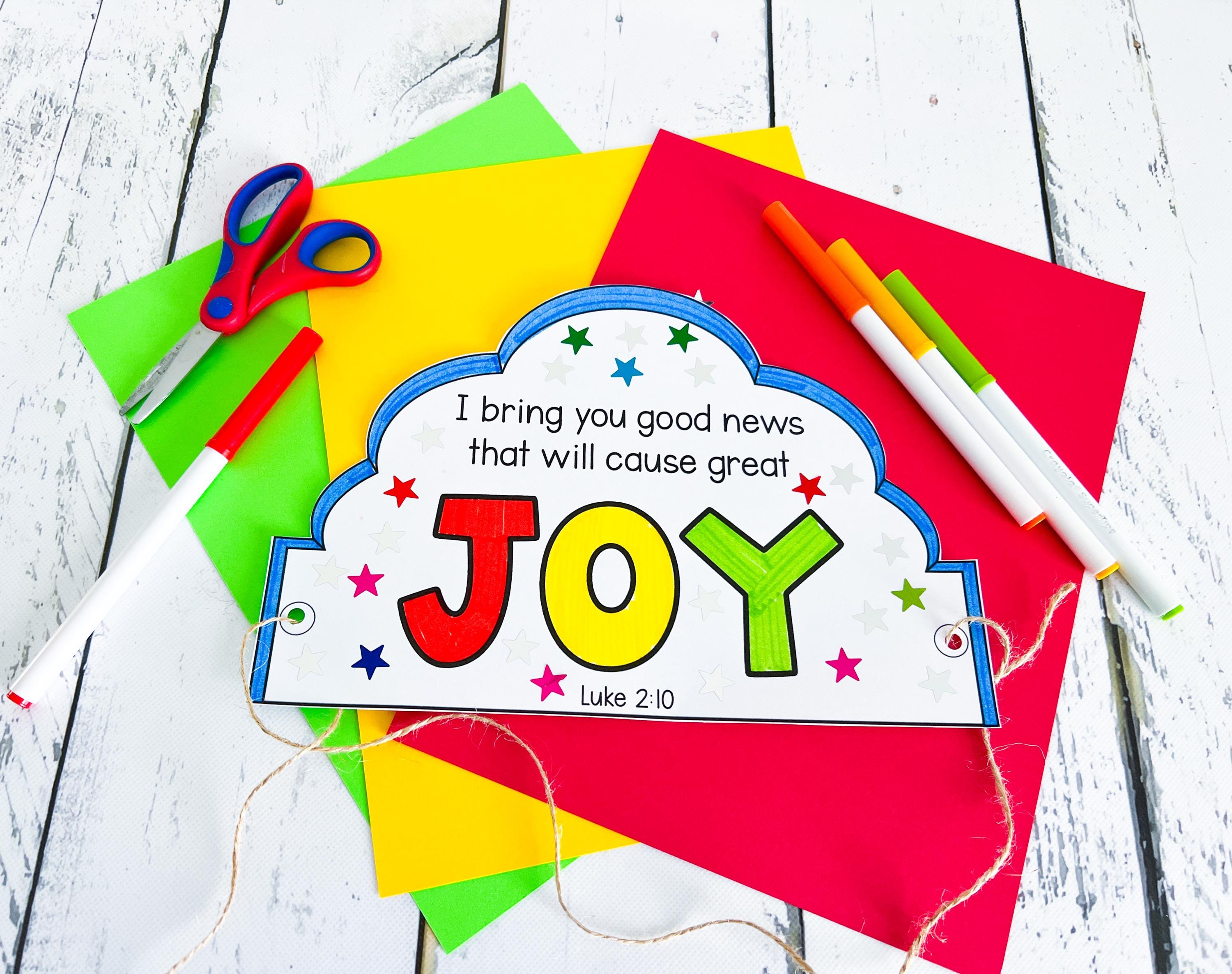 Joy, Christmas Bible Lesson for Advent, Preschool and Kindergarten (PDF ...