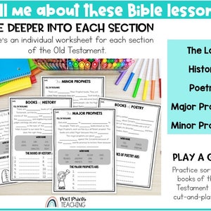 The Books of the Bible Lessons for Kids, Old Testament, Bible Study ...