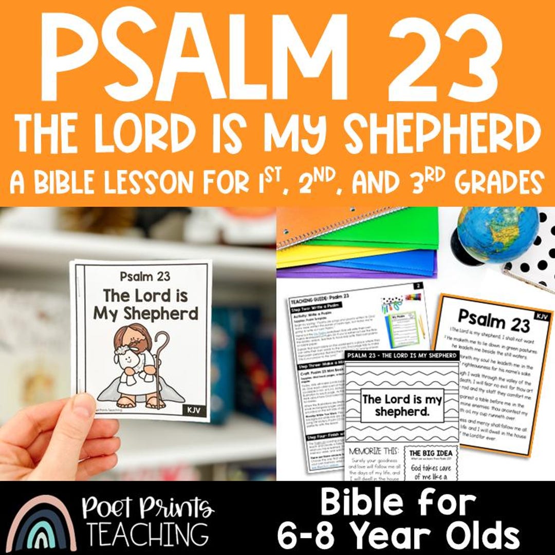 Psalm 23 Bible Lesson for Kids (digital Download) Printable Craft ...