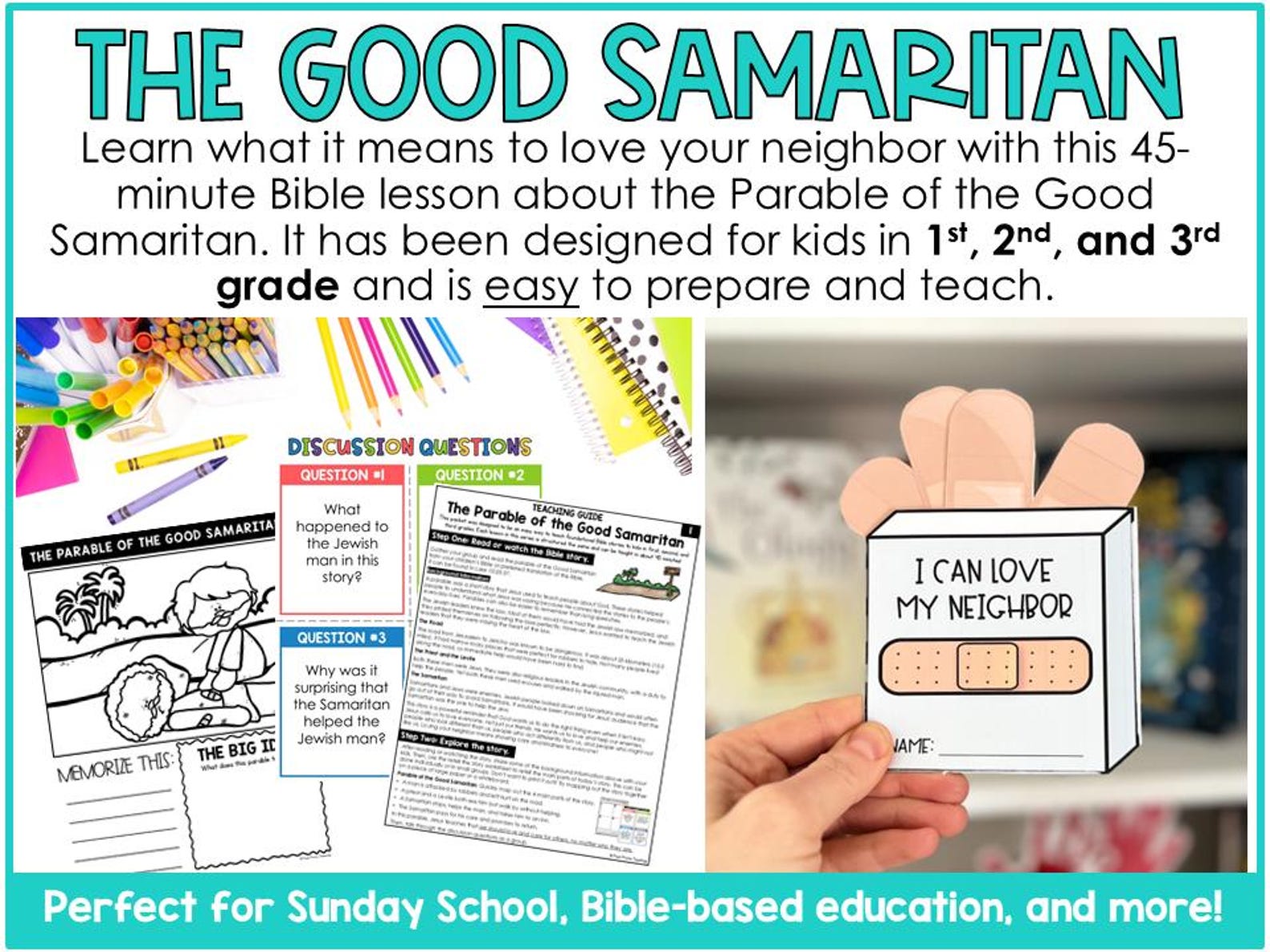 The Parable of the Good Samaritan (printable PDF) Bible Lesson and ...
