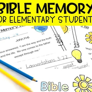 Bible Memory for Kids, NIV Scripture Memory for Sunday School or Children&#39;s Church