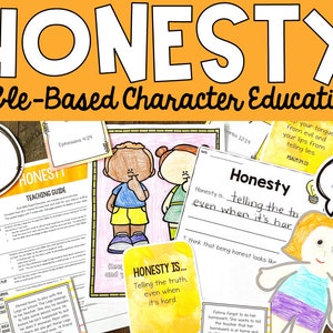 Honesty Bible Lessons for Kids, Printable Character Education Sunday School and Homeschool lessons for Kids, Children’s Church