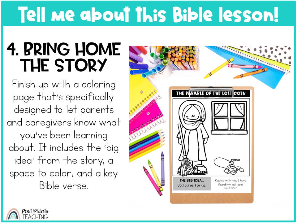 Parable Of The Lost Coin Coloring Page