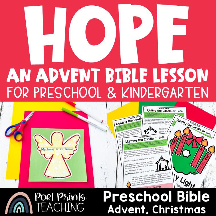 Hope, Christmas Bible Lesson for Advent, Preschool and Kindergarten ...