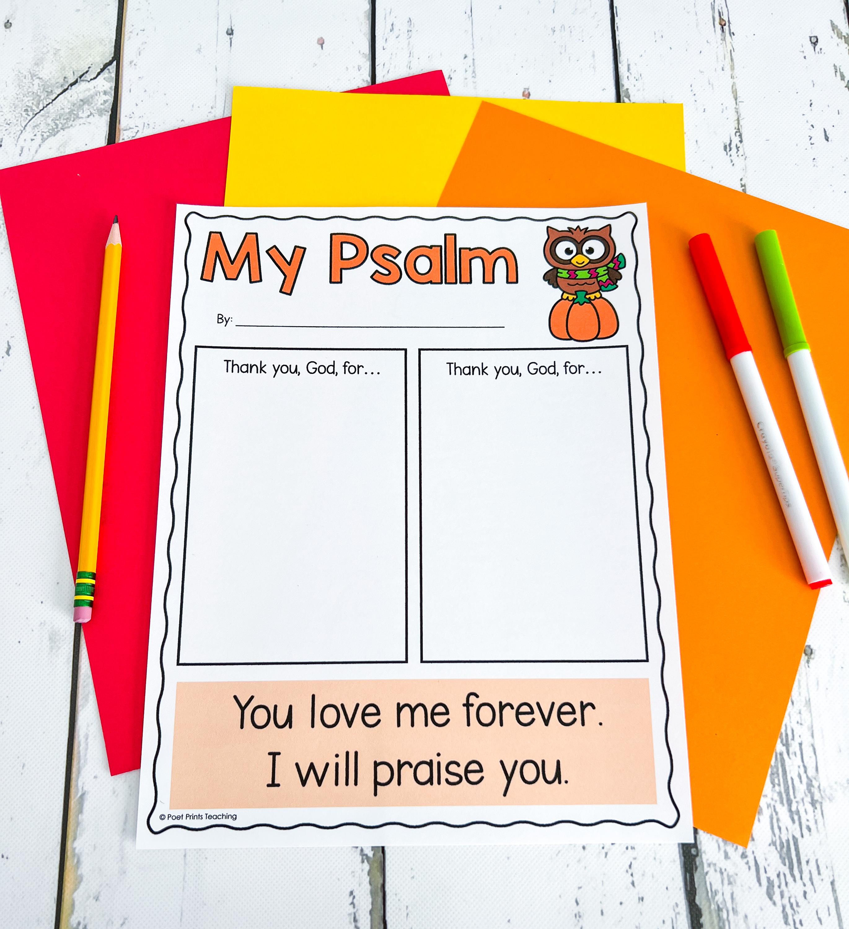 Thanksgiving Bible Lesson for Preschool and Kindergarten (PDF Digital ...