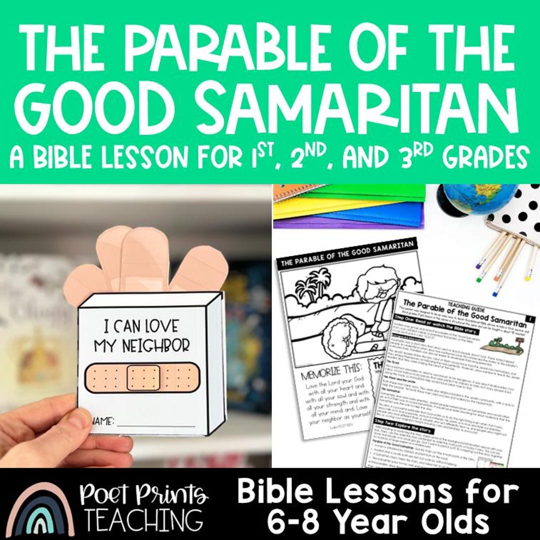 The Parable of the Good Samaritan (printable PDF) Bible Lesson and ...