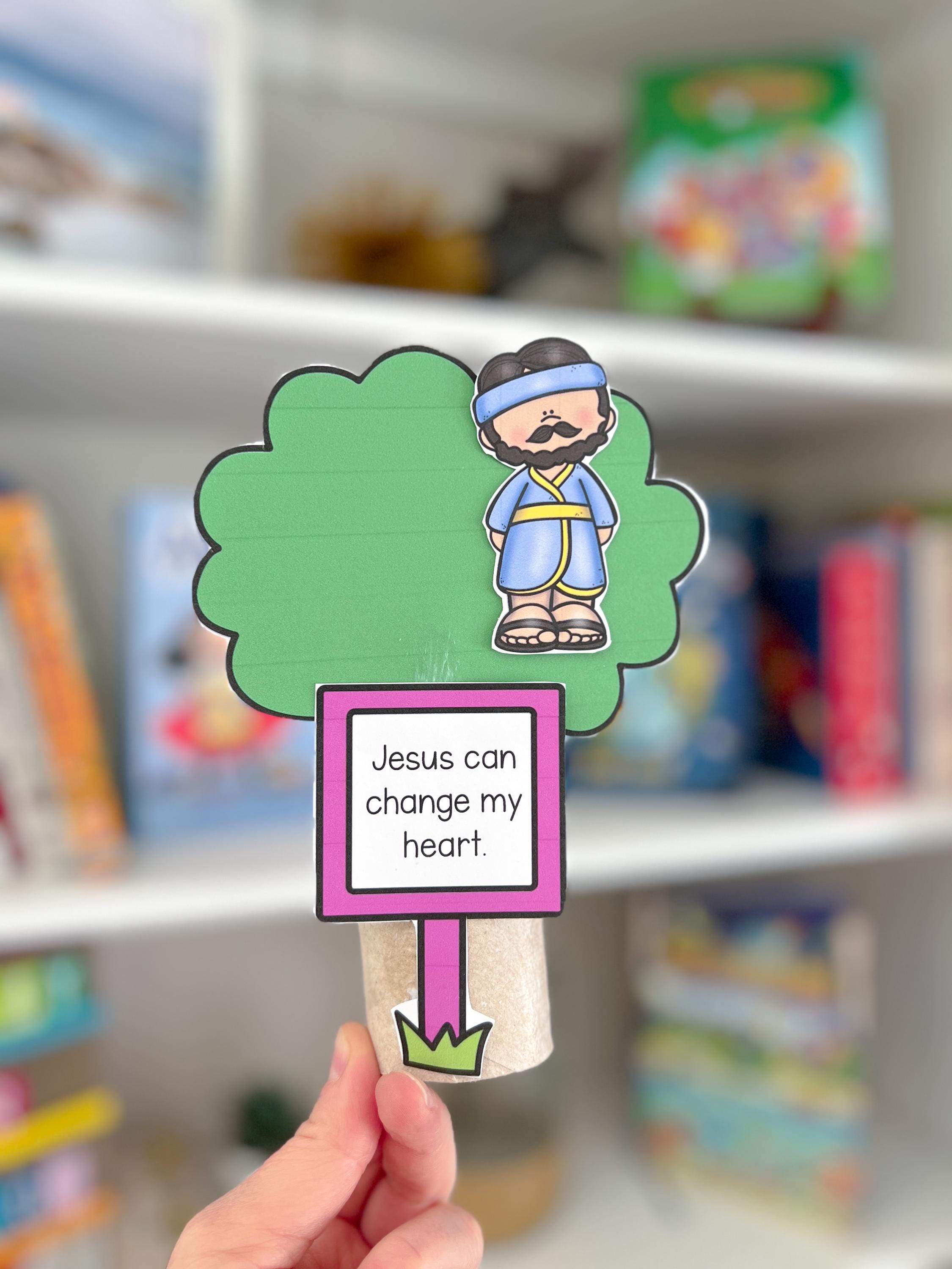 Zacchaeus Bible Lesson for Preschool (PDF Download), Printable Craft ...
