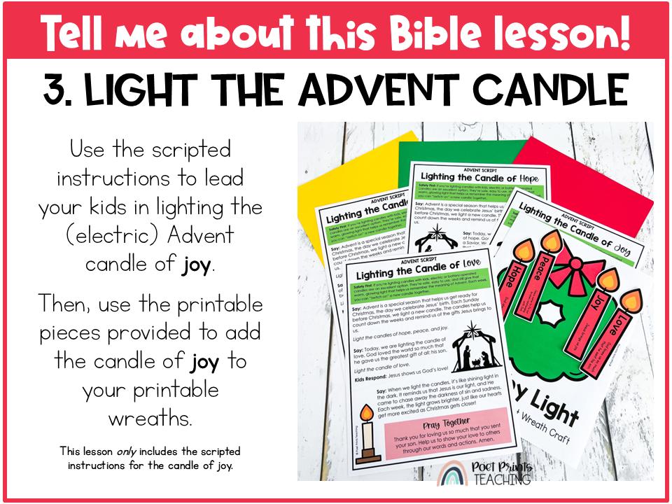 Joy, Christmas Bible Lesson for Advent, Preschool and Kindergarten (PDF ...