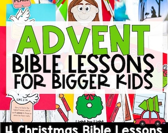 Advent-kerstbijbellessen en -knutsels voor kinderen (digitale pdf-download)