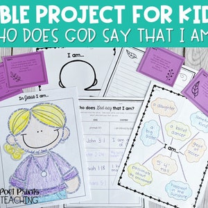 Printable Bible Project for Kids, Identity in Jesus, Sunday School ...