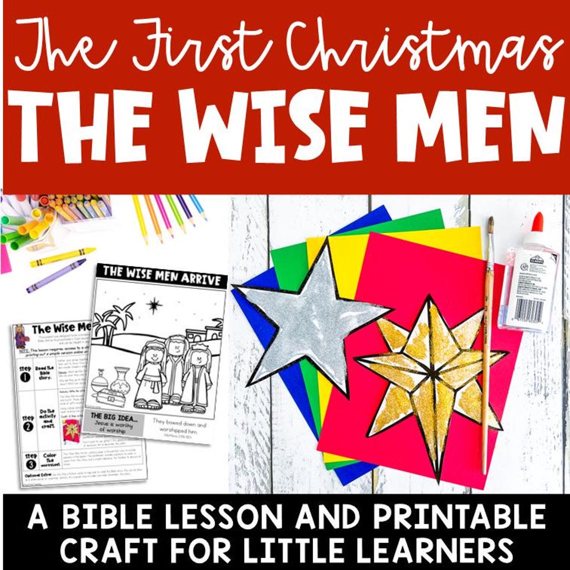 The Wise Men Preschool Bible Lesson, Printable Craft and Activity for ...