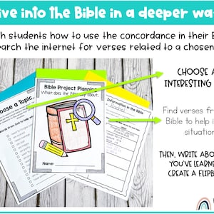 Printable Bible Project, Topics in the Bible, Sunday School Lessons ...