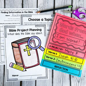 Printable Bible Project, Topics in the Bible, Sunday School Lessons ...