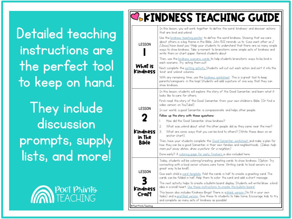 Character Education Bible Lessons for Preschool and Kindergarten, SEL ...