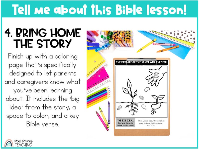 The Parable of the Sower Printable Bible Craft and Lesson for Preschool