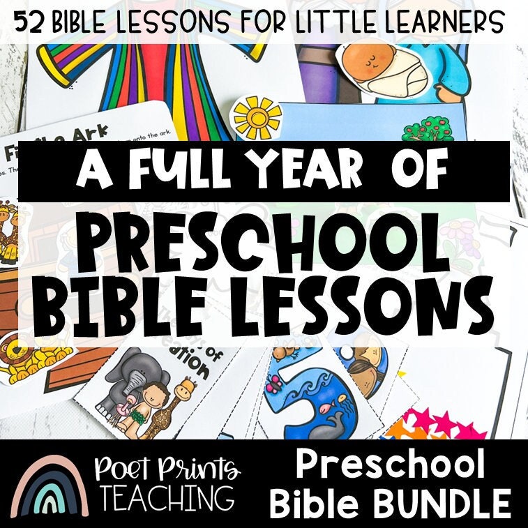 Preschool Bible Crafts and Lessons, Printable Activities, Sunday School, Children's Church, Kindergarten, Curriculum