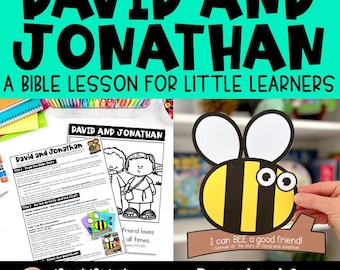 David and Jonathan Friendship Bible Lesson for Preschool (PDF Download), Sunday School