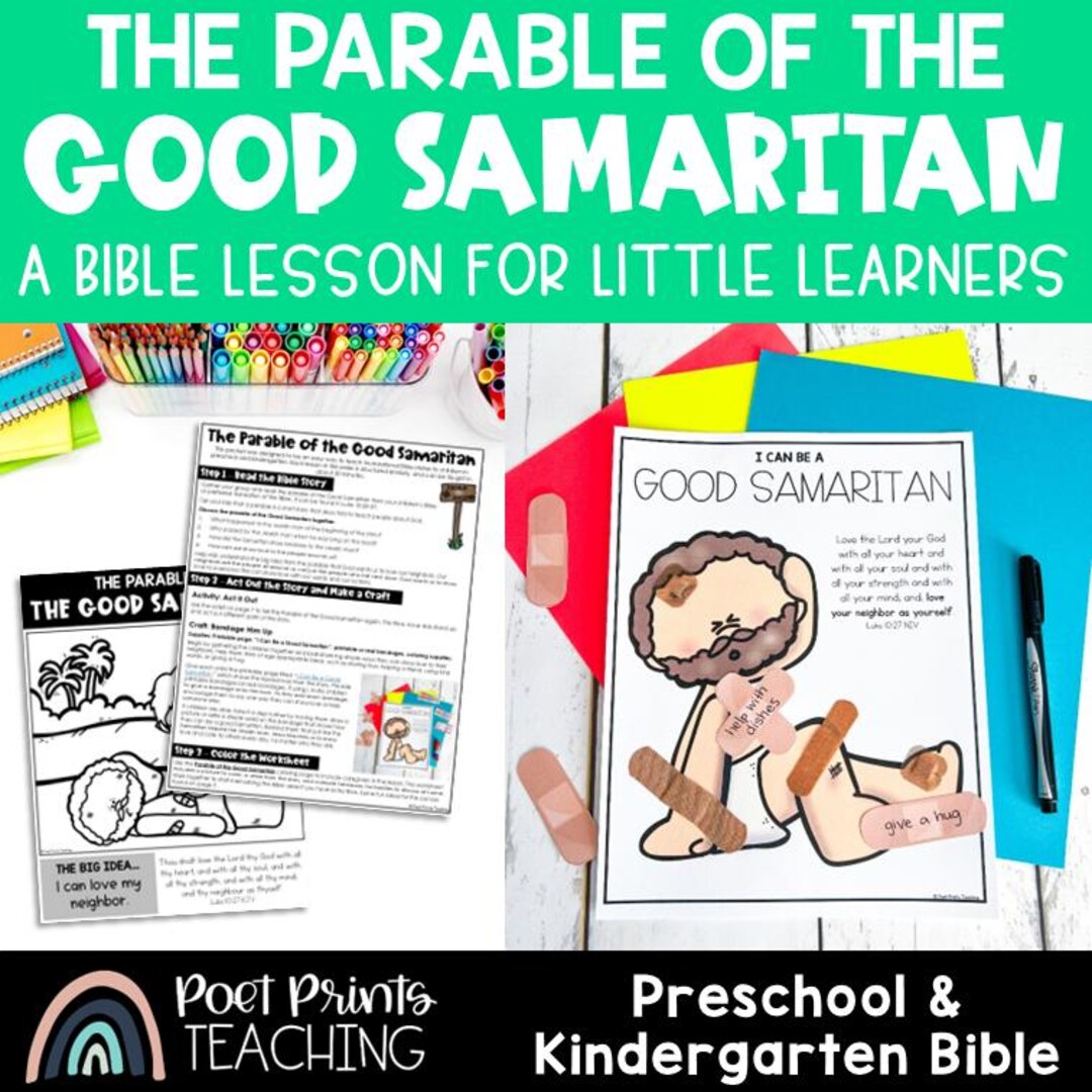 The Parable of the Good Samaritan Bible Lesson for Preschool (PDF ...