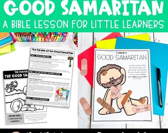 Das Gleichnis vom barmherzigen Samariter Bibellektion für die Vorschule (PDF-Download), Printable Craft, Sonntagsschule