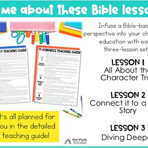Character Education Bible Lessons for Preschool and Kindergarten, SEL ...