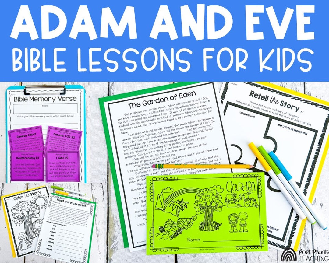 Garden of Eden Adam and Eve Craft Bible Lessons and Craft