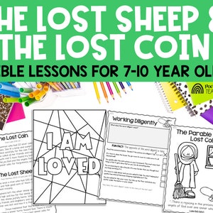 The Parable of the Lost Sheep and Lost Coin Bible Lesson for Kids, Sunday School, Children&#39;s Church