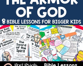 Armor of God Bible Lesson & Crafts for Kids: Sunday School, VBS (Digital Download)