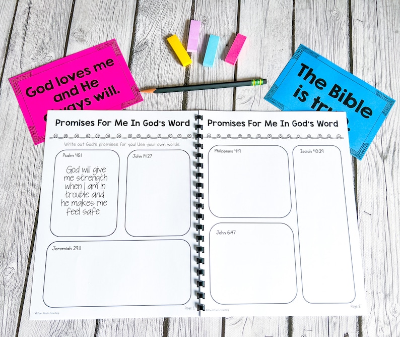 Printable Bible Lessons for Kids, God's Promises (PDF Download) - Etsy