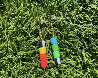 Rainbow Kaleidoscope Earrings