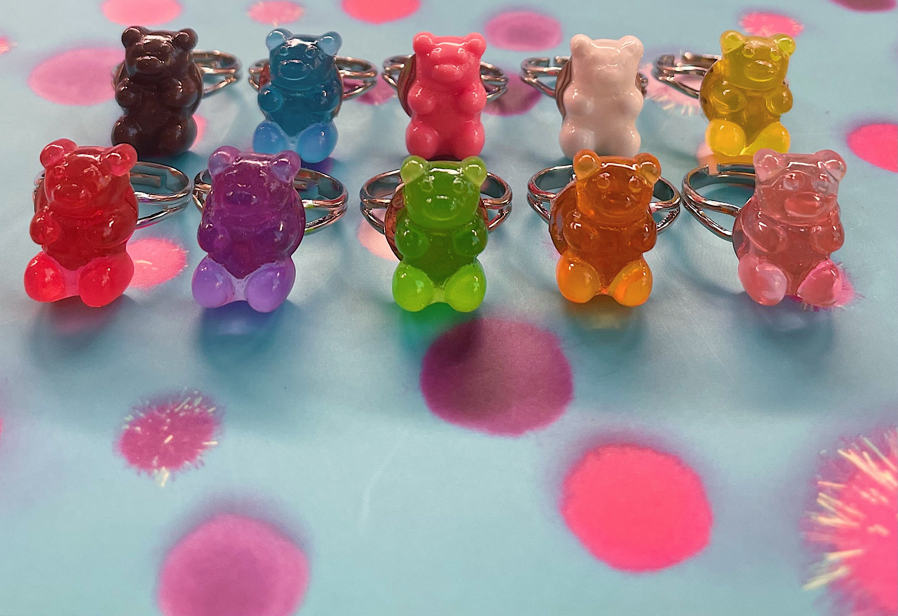 Loose Gummy Bear Charms - Epoxy Resin | Gummy Bear Bling Green