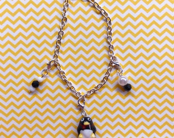 Penguin Holiday Charm Bracelet