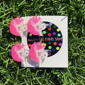 Unicorn Hair Clips - Set of Two