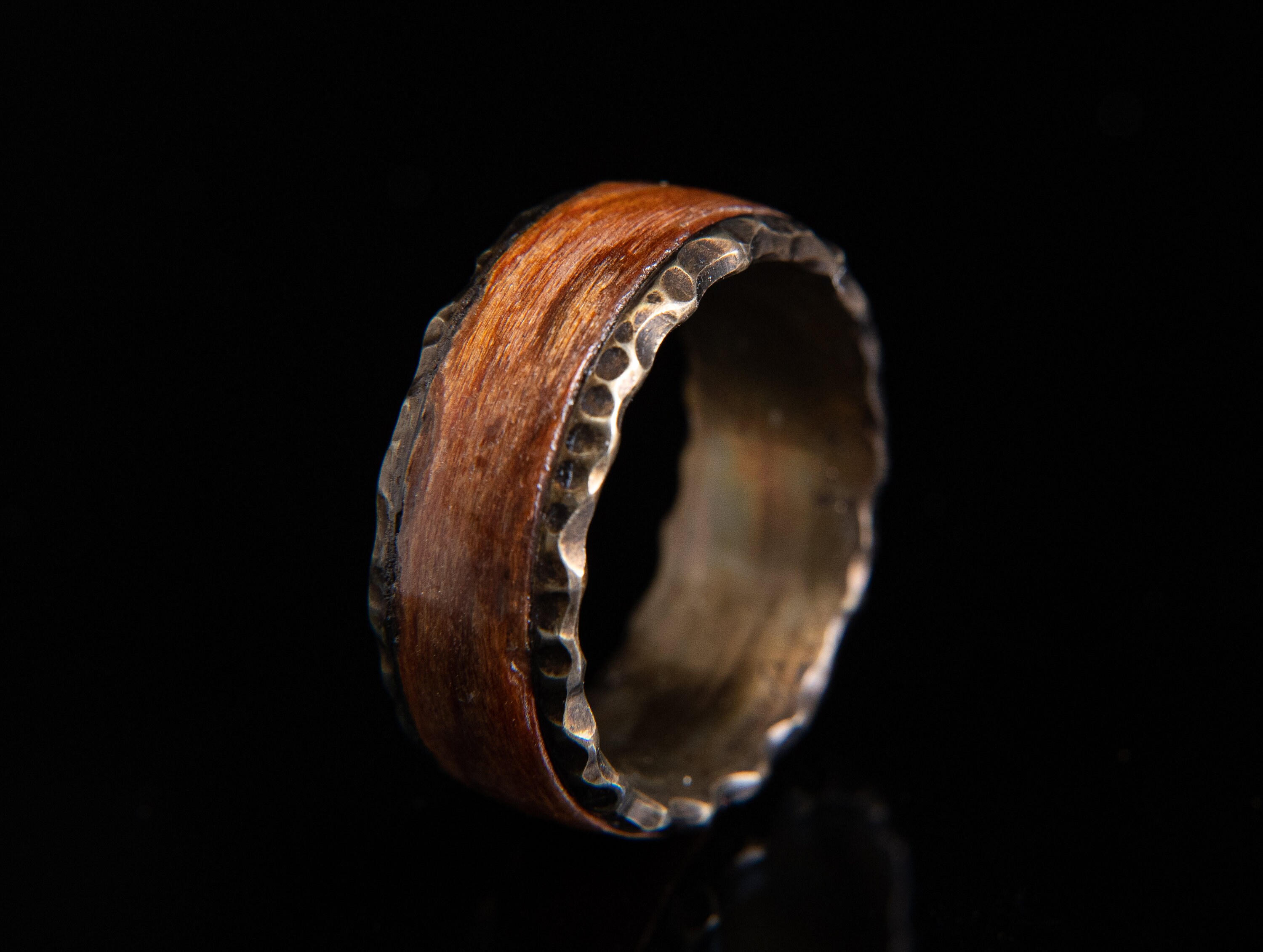 Hammered Wedding Band, Hand Forged Band, Engagement Wedding Anniversary ...