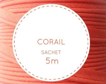 5 m piping - orange coral 25 bag